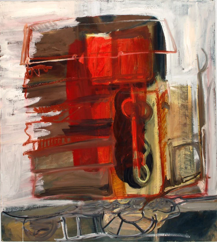 Eaves 2013 oil on canvas 38 x 34 in.