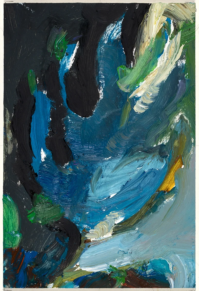Align 2017 oil on paper 6 x 4 in.
