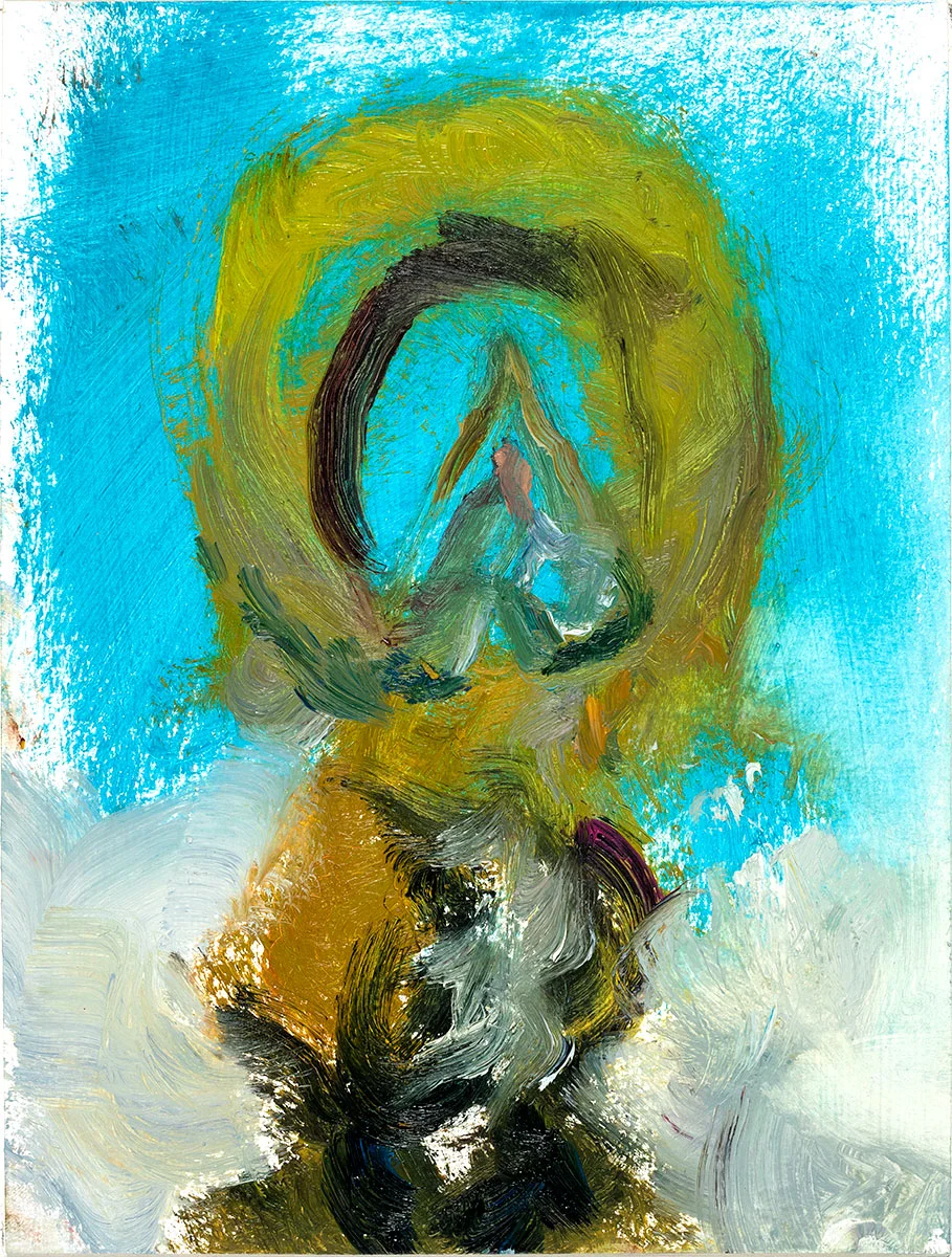 Michan 2017 oil on paper 8 x 6 in.