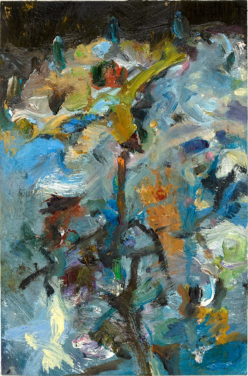 Thorn 2018 oil on paper 6 x 4 in.