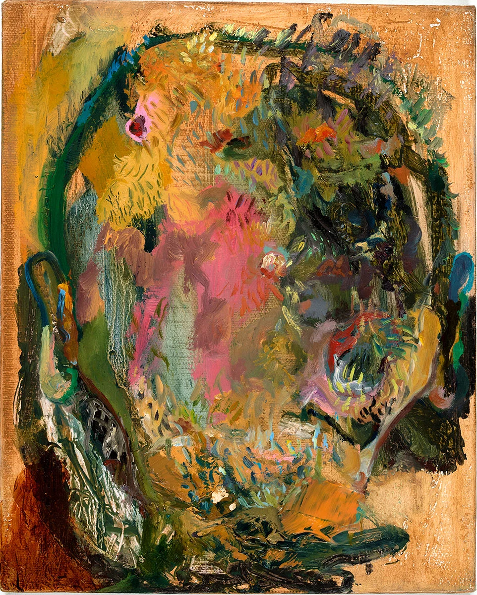 Headdahoutie , 2014, oil on canvas, 10 x 8 in.