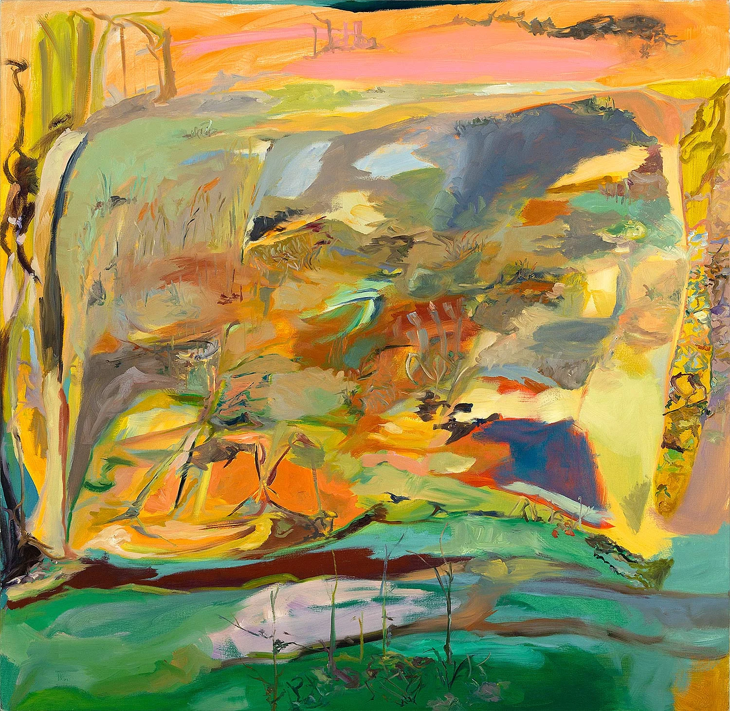 Ashley Garrett. No Exit , 2015, oil on canvas, 48 x 49 in.