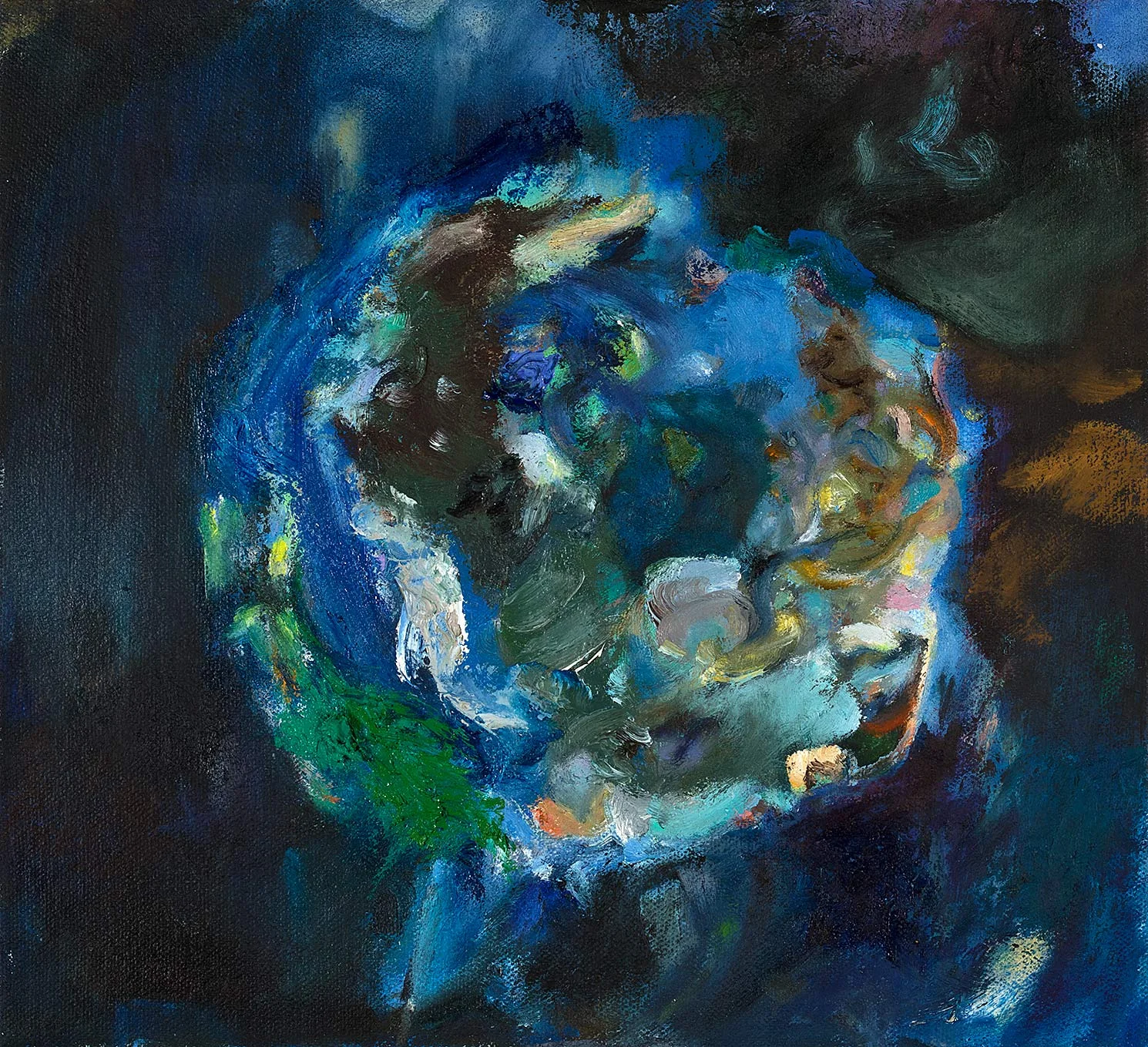 Gibbous 2017 oil on canvas 10 x 11 in.