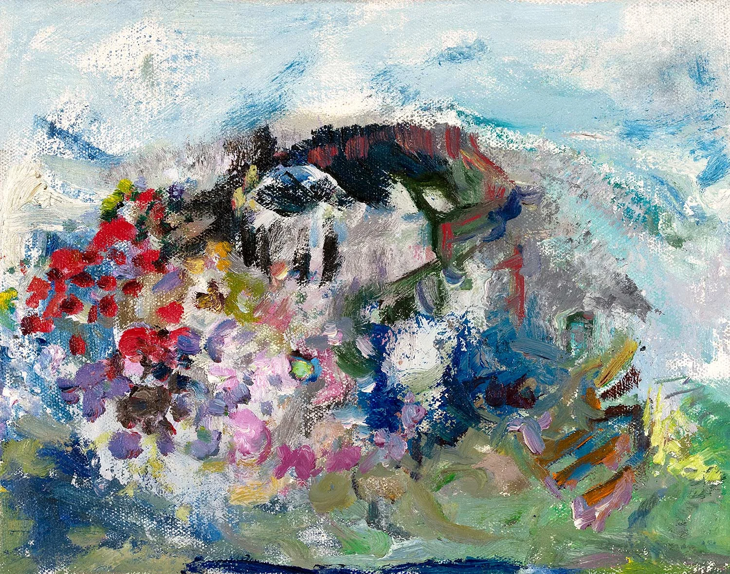 Rose House 2017 oil on canvas 8 x 10 in.