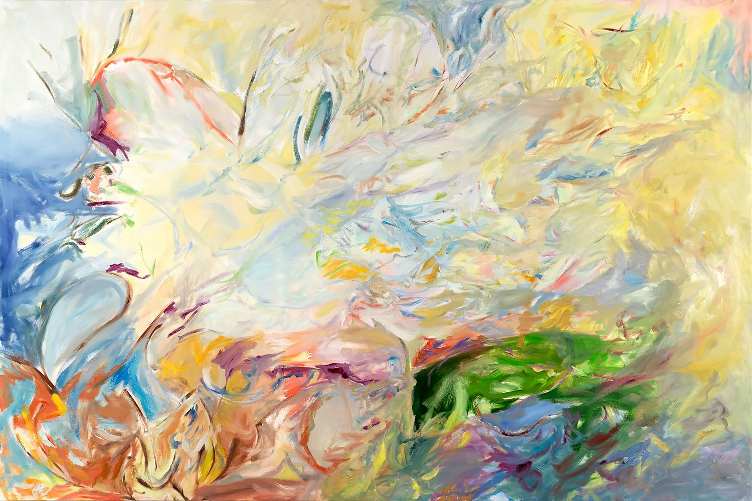 Gnossienne 2025 oil on canvas 75 × 105 inches