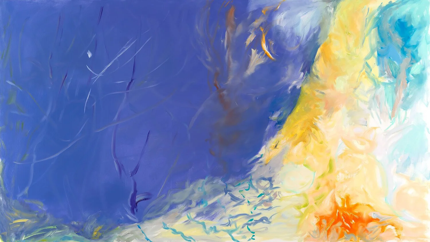 Welling 2025 oil on canvas 65 × 115 inches