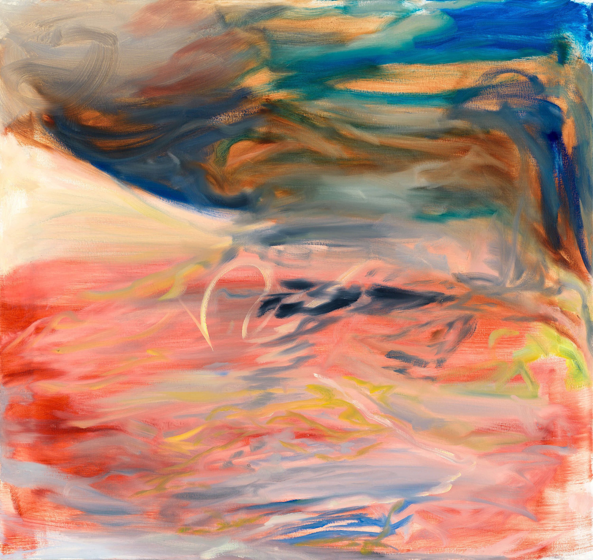   Ostinato  2026 oil on canvas 38 × 36 inches 