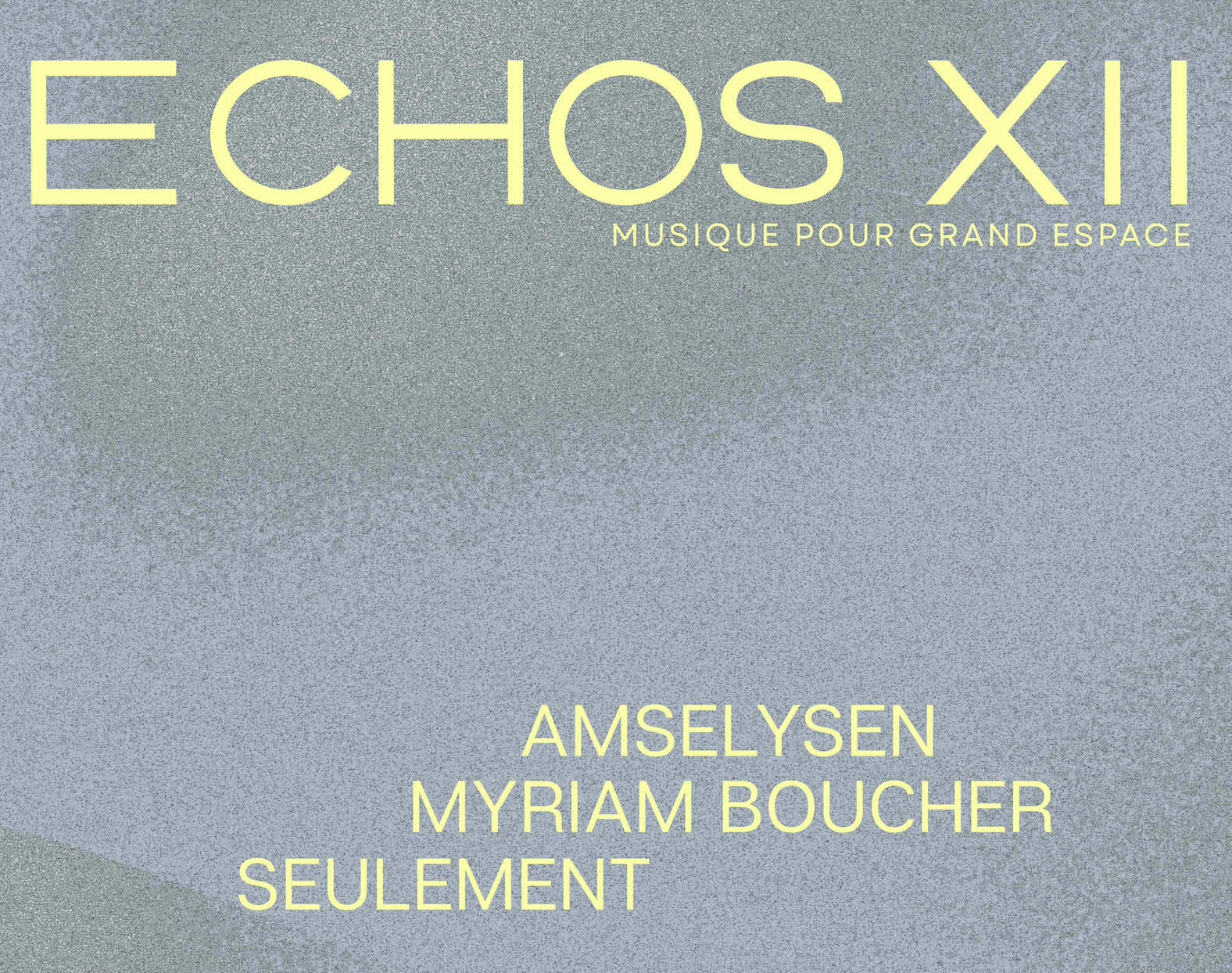 Myriam Boucher et Mathieu Arsenault à ECHOS XII
