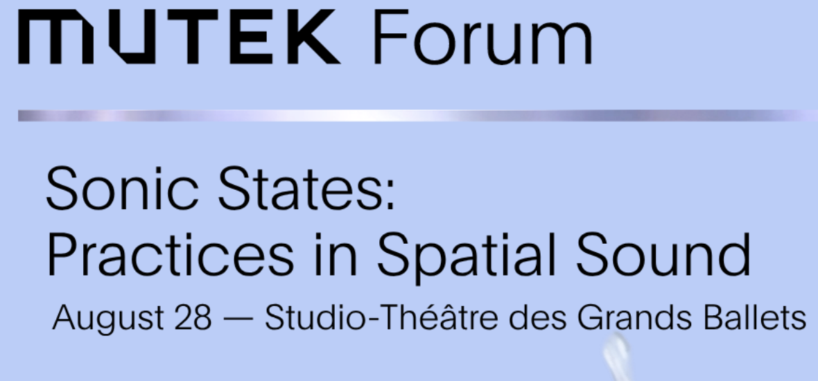 Myriam Boucher à MUTEK Forum