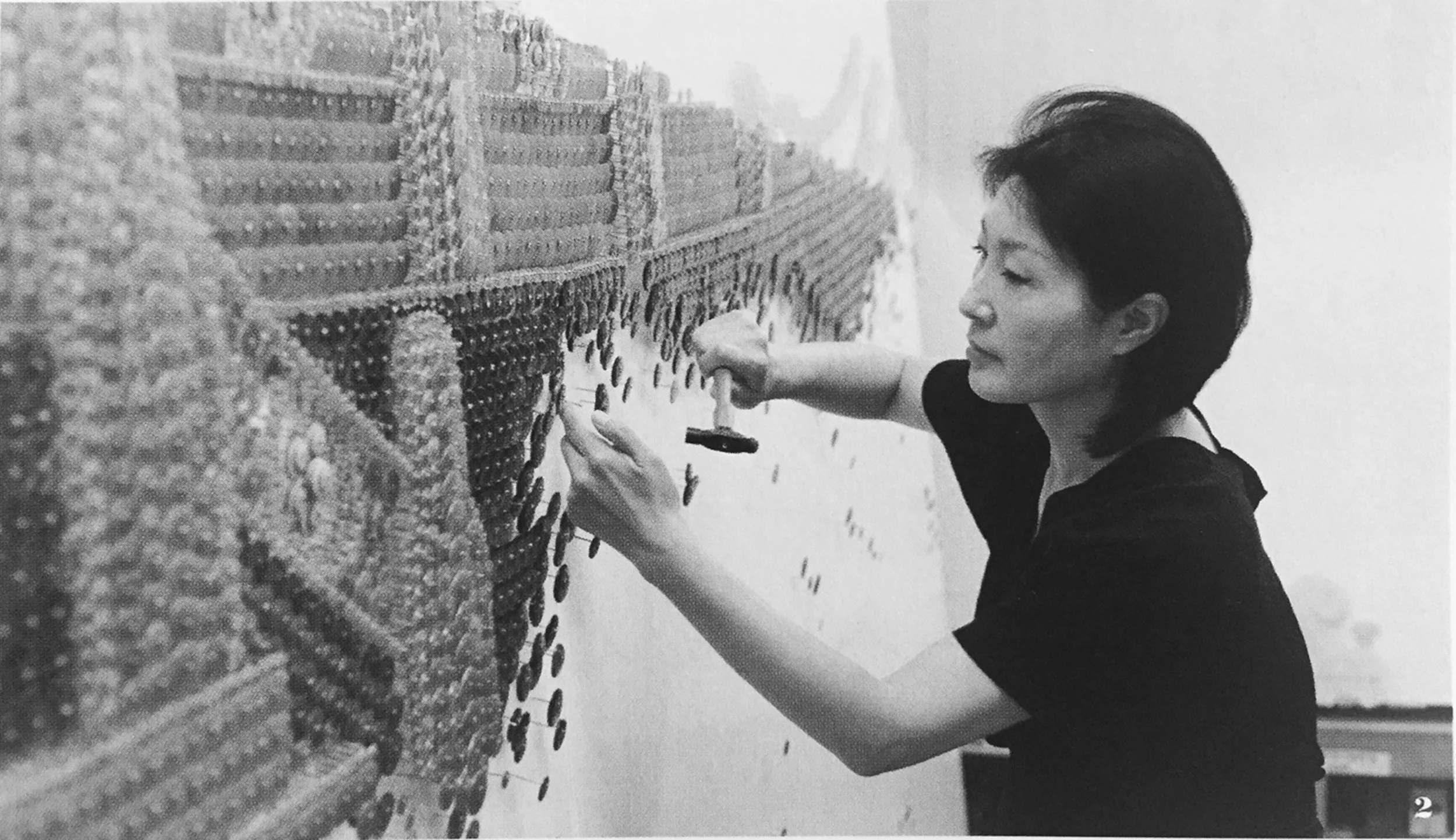 Ran Hwang at Work (Photo Courtesy of the Artist)