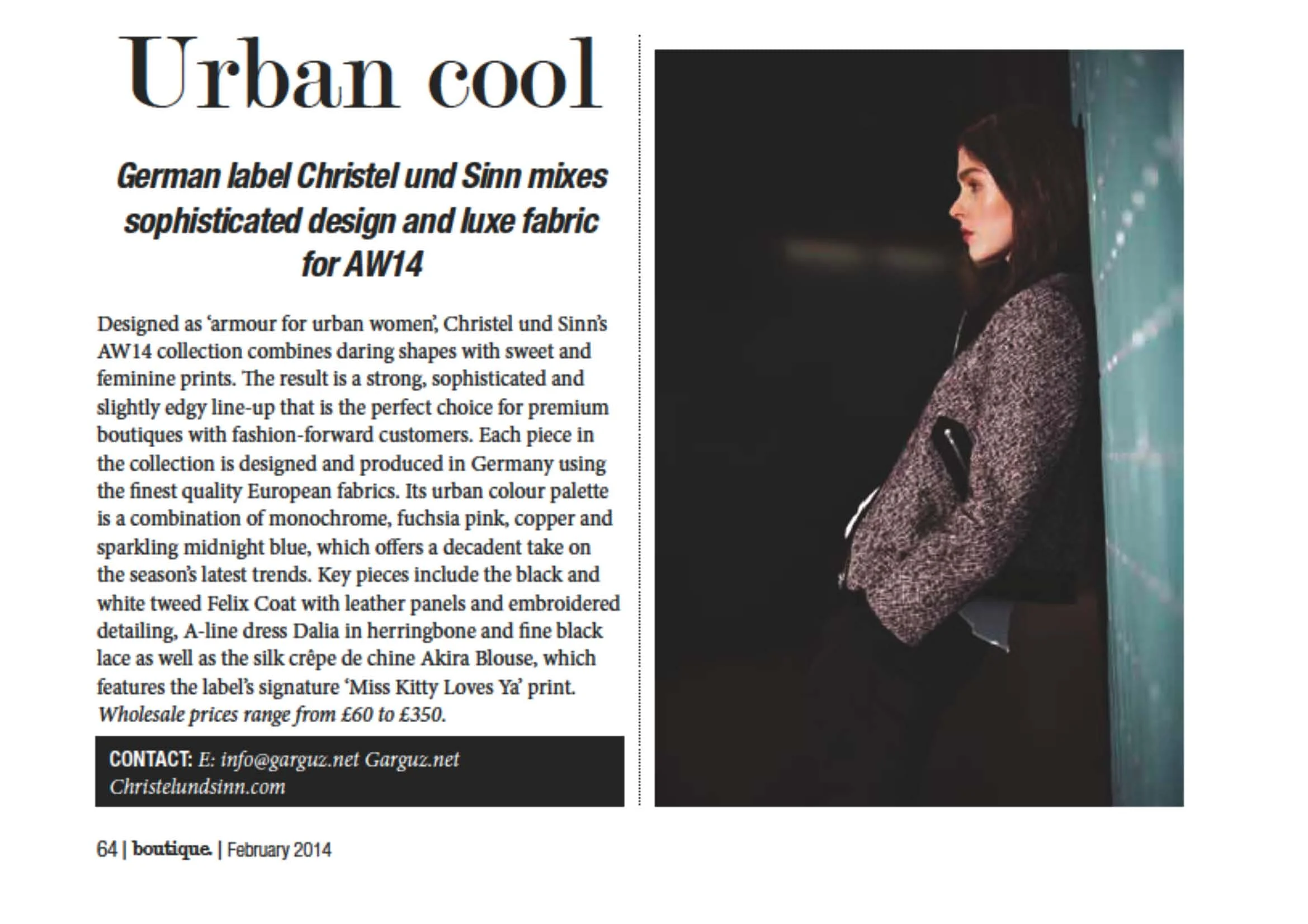 Boutique Magazine Februar 2014
