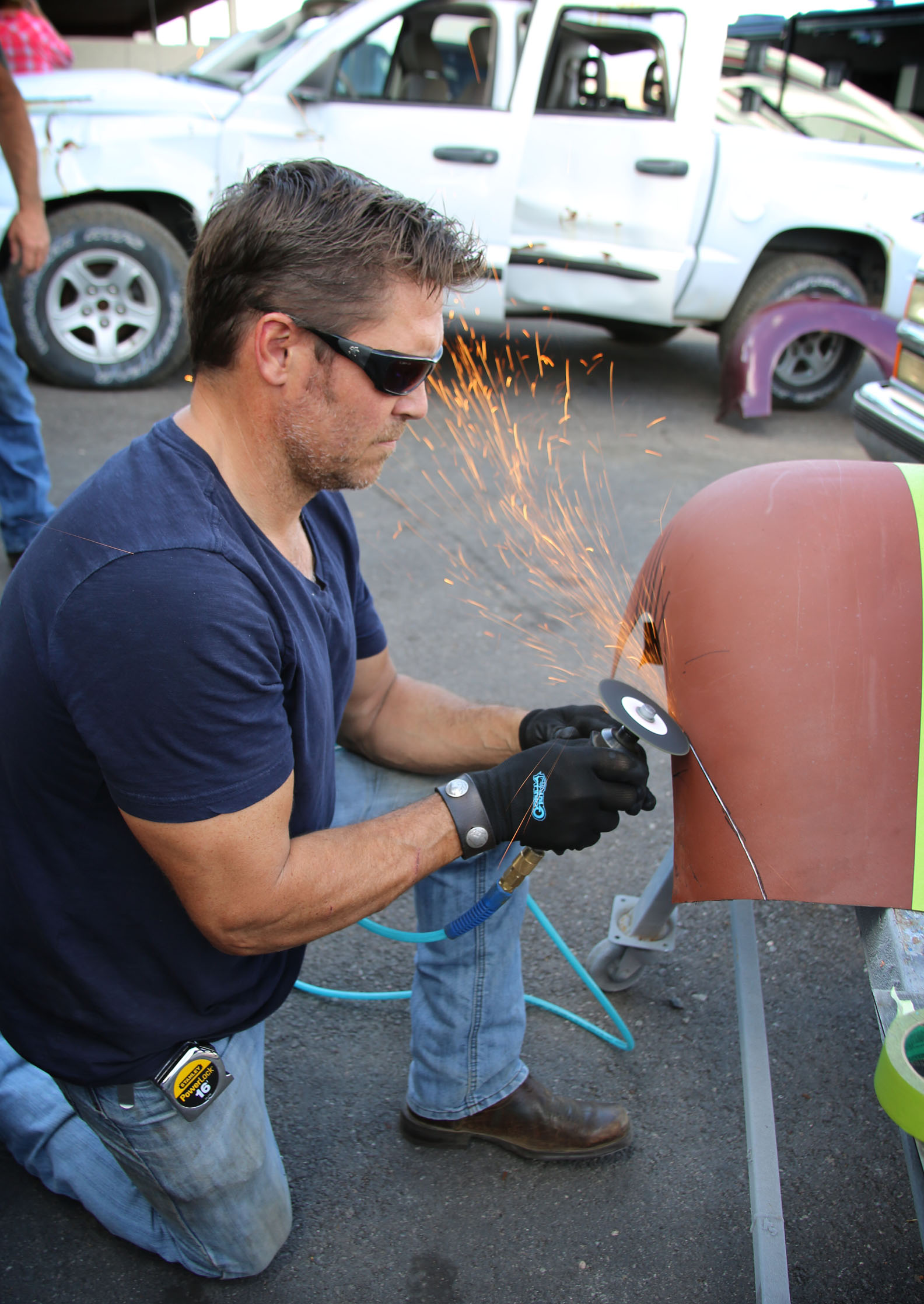 Tim McClellan cutting fender.jpg