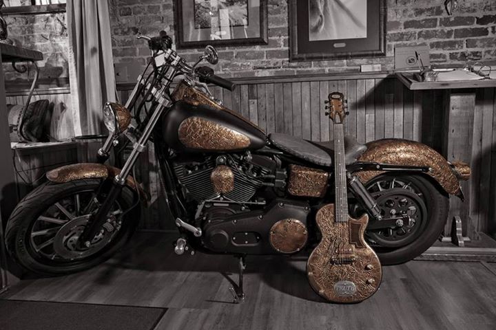 Copy of Tim McClellan Copper Chopper Motorcycle and Custom Copper Guitar.jpg