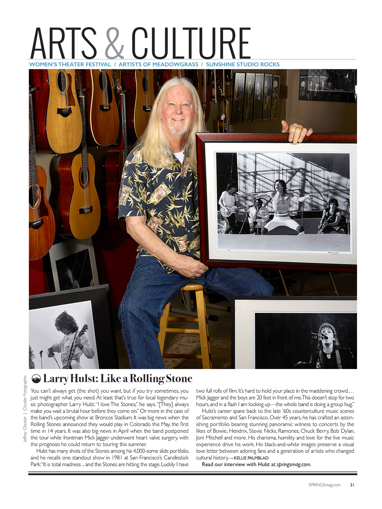 Springs Magazine featuring Larry Hulst