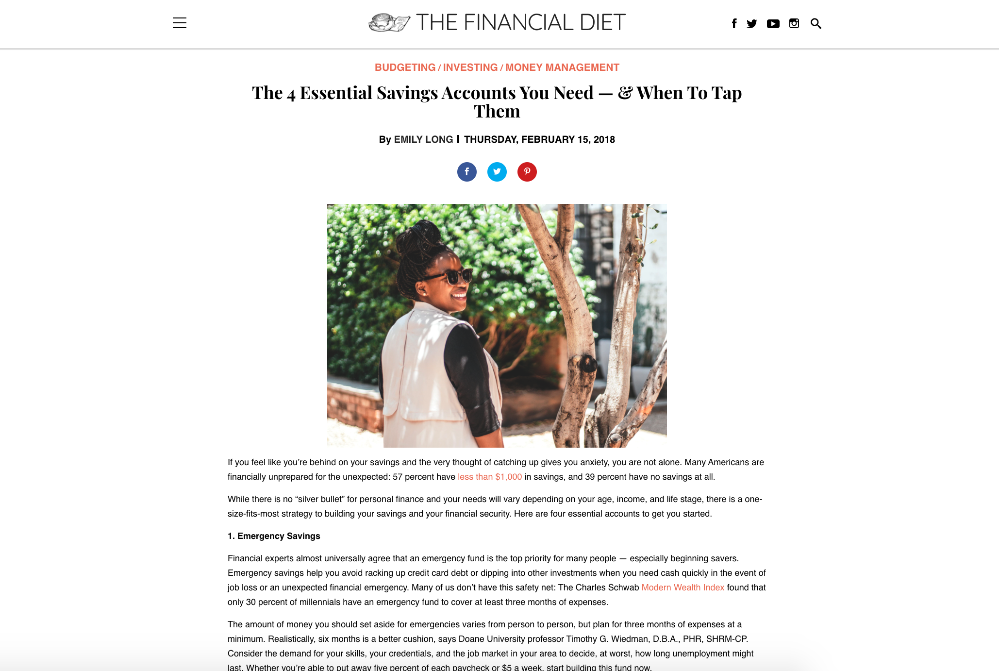 The Financial Diet: The 4 Essential Savings Accounts You Need