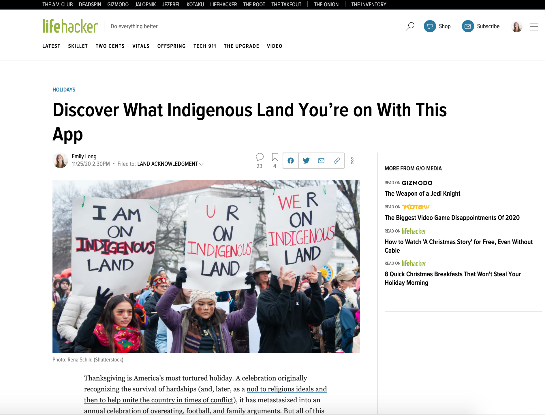 Lifehacker: Discover What Indigenous Land You’re on With This App