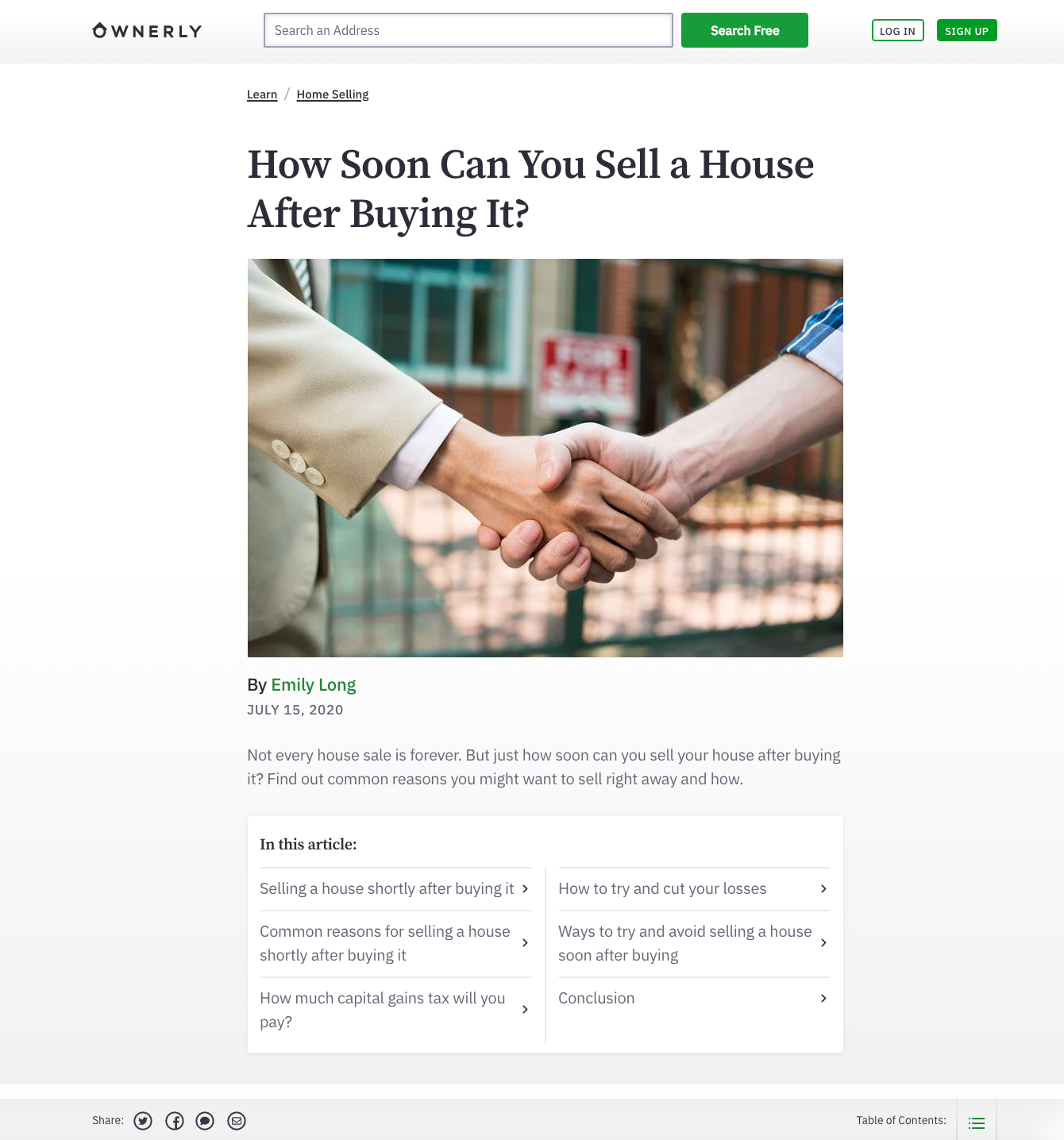 Ownerly: How Soon Can You Sell a House After Buying It?
