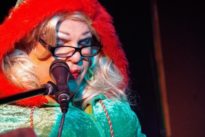 Banks at drag bingo in December 2015. Lucy Gellman Photo. 