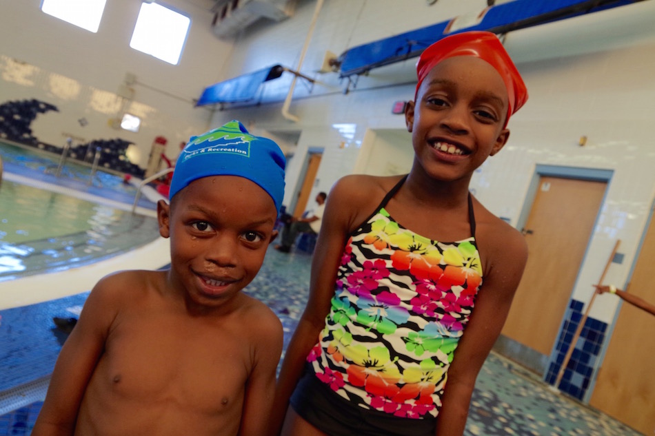 Joseph and Asia Murphy. While this is Joseph's first season swimming, his sister has been in the program for three seasons. 
