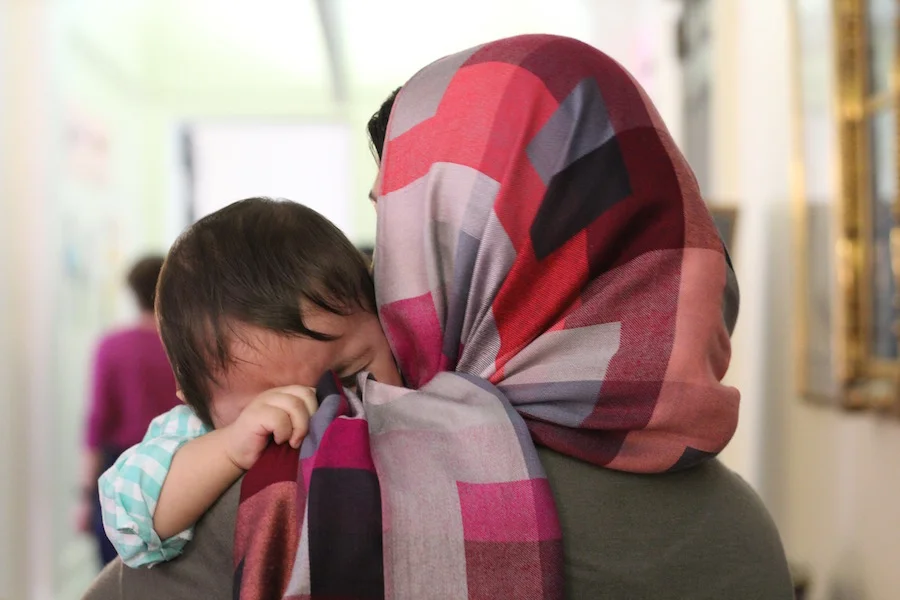 Zarghona Sadat: “We see a lot of violence against women in our country,” She asked that her face not be photographed.