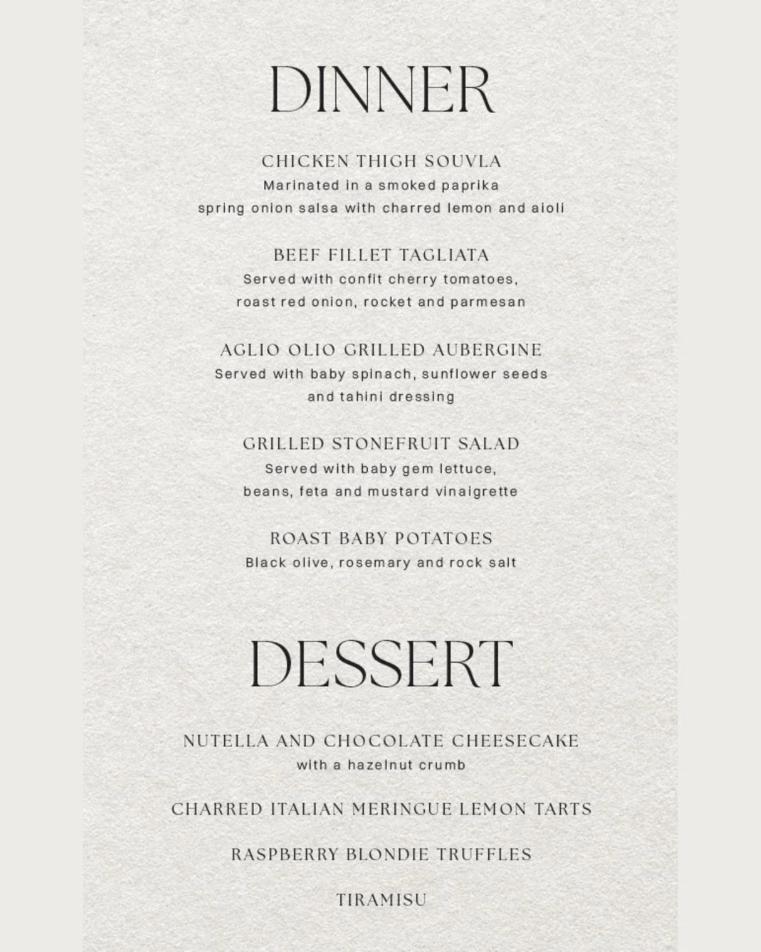 💕 Emily &amp; Gavin 💕
Saturday 27 September 2025
Harvest table | Shared main course | Tiramisu wedding cake of dreams | Dessert table | Late night snacks
.
.
👰&zwj;♀️ @emily.j.wood_ 
🤵 @gavinwood03 
💒 @saronsberg 
📝 @celeste.styled.events 
📸 @