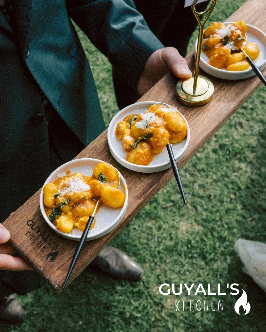 Pomodoro gnocchi finished with parmesan. Small bowl. Big flavour. Canap&eacute;s should surprise. They should comfort. They should set the tone for what's coming next.
.
.
#WeddingCanapes #GnocchiLove #FoodFirstWeddings #GuyallsKitchen #CateringWithS