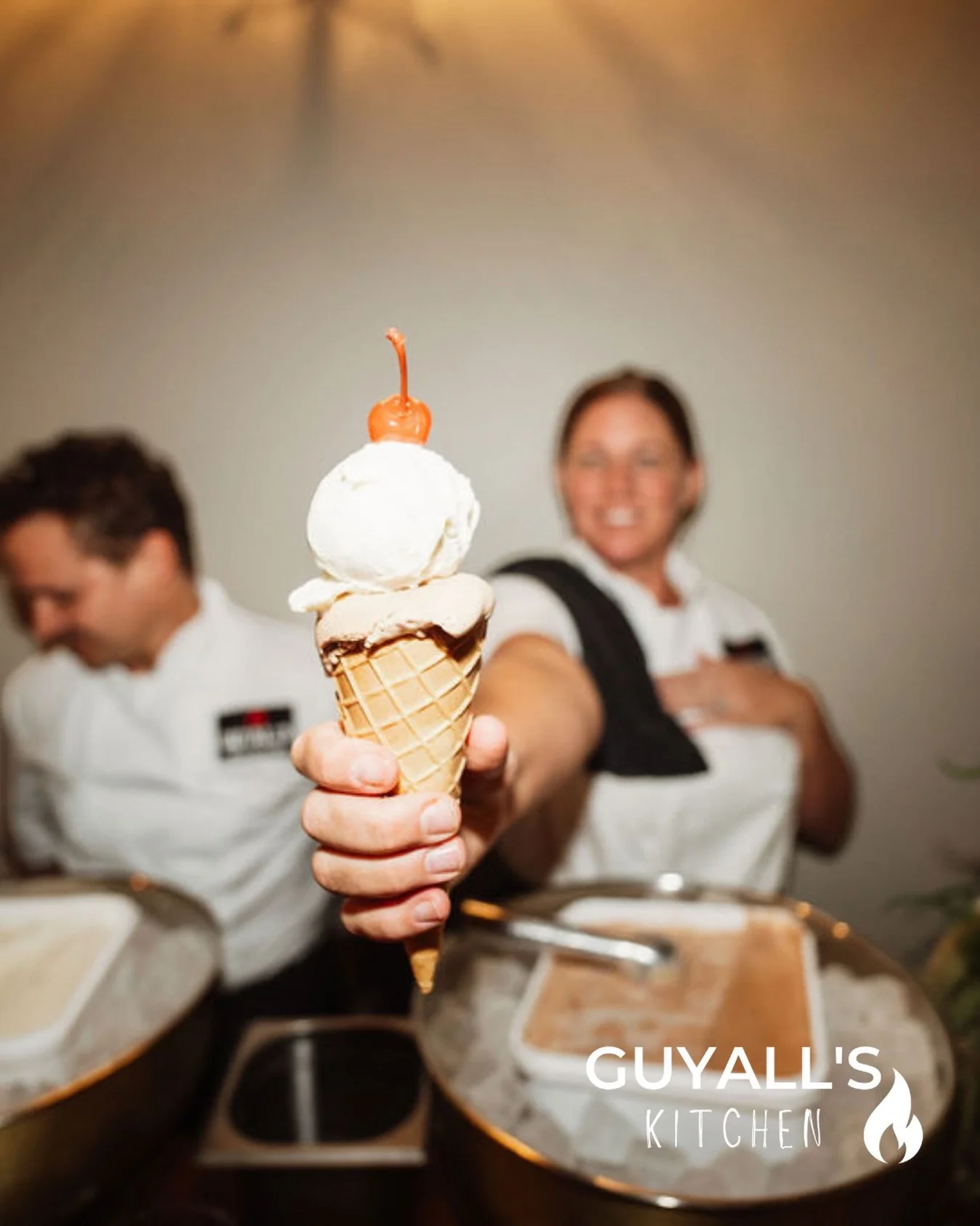Lyall&rsquo;s priorities 🥂🍦

Some people have a champagne moment. Lyall has an ice cream moment&hellip; although, given the choice, she&rsquo;d probably take the champagne! 😂
A cone in hand, a wedding in full swing and absolutely no complaints fro
