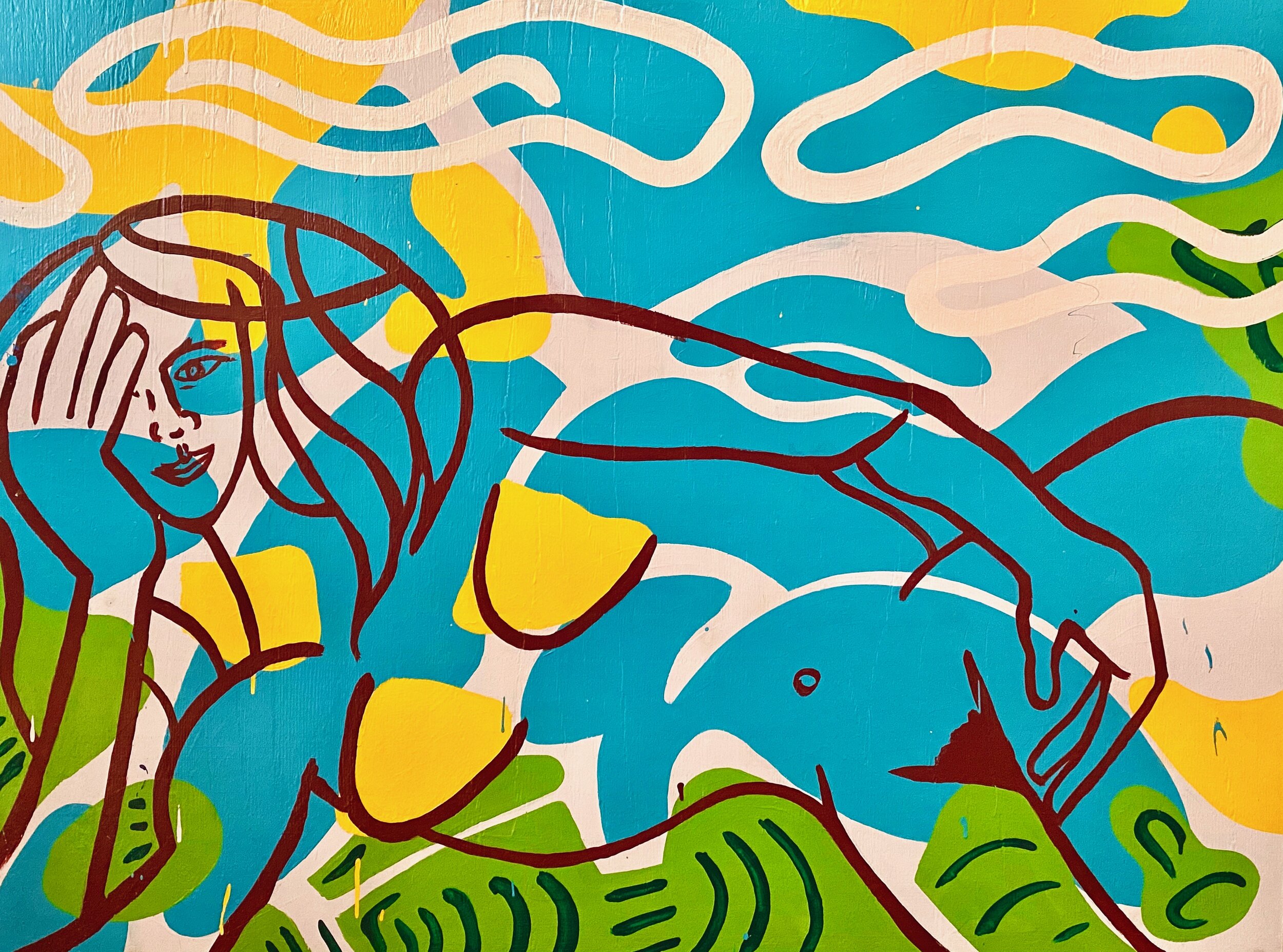 Sunny Hunter, 3'x4'