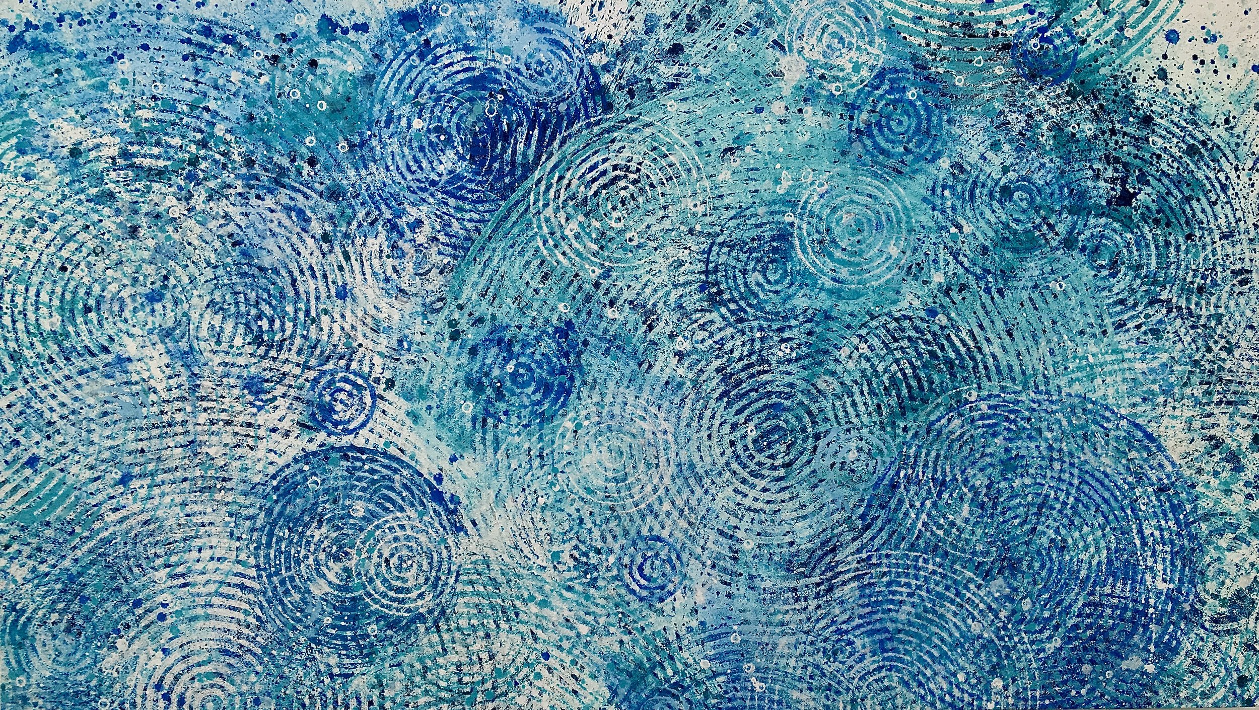 Beginnings (Capricorn) (Ocean) 4'x6'