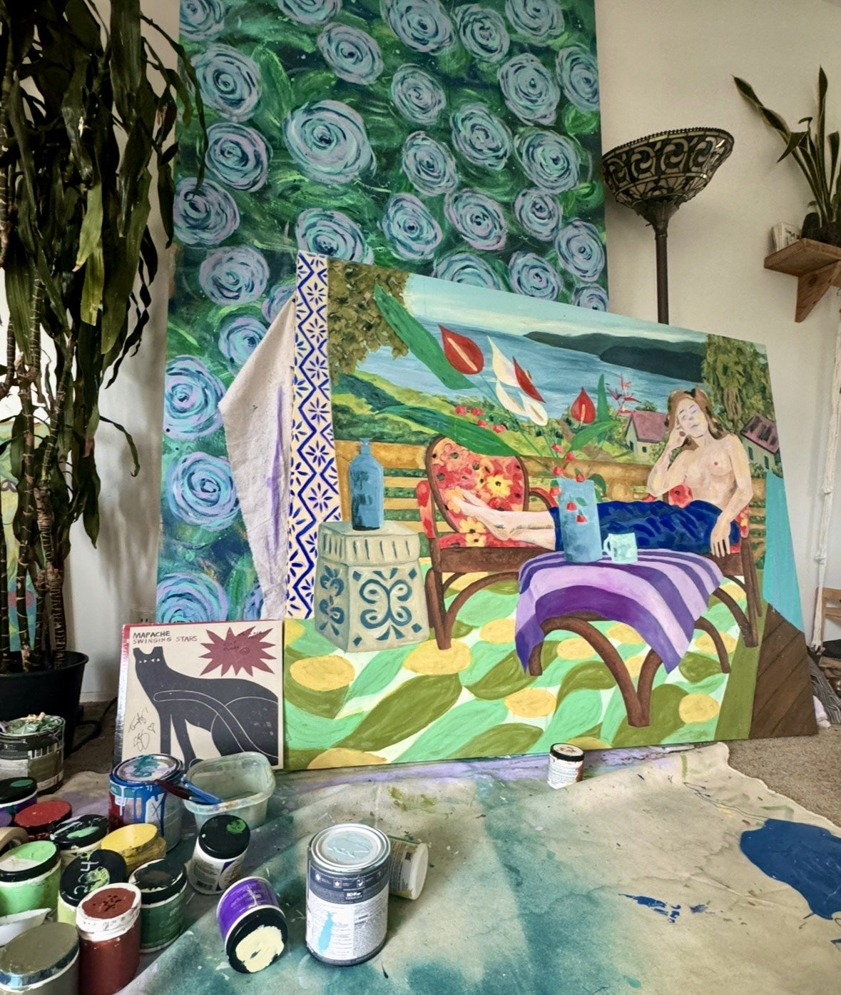 Zen in Bali at Her Dads House (Her Names Actually Zen) 4'x5'