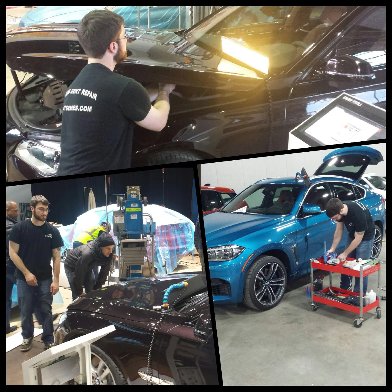 BMW detroit auto show mobile ding repair