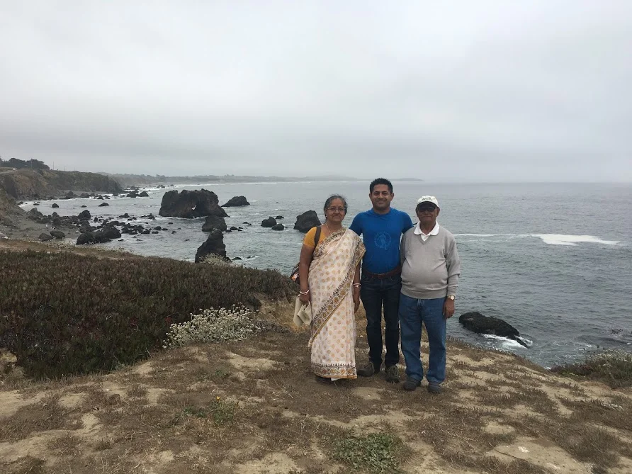Subrata with his Parents