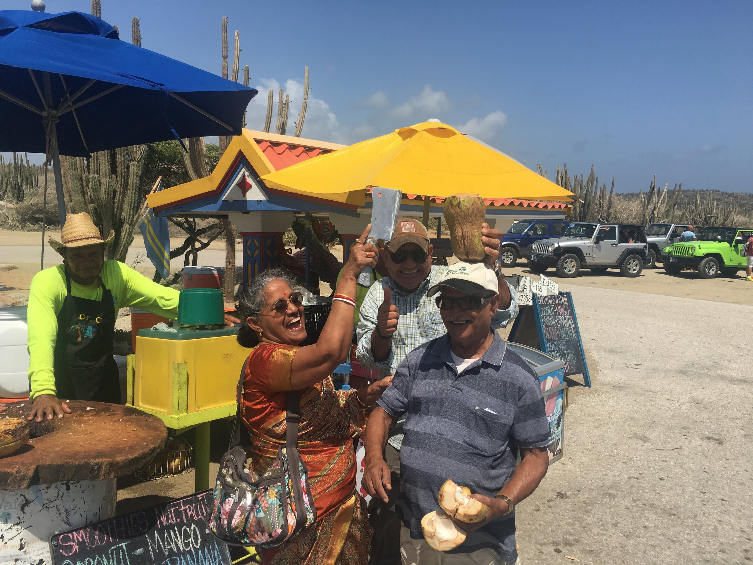 Subrata's Parents in Aruba