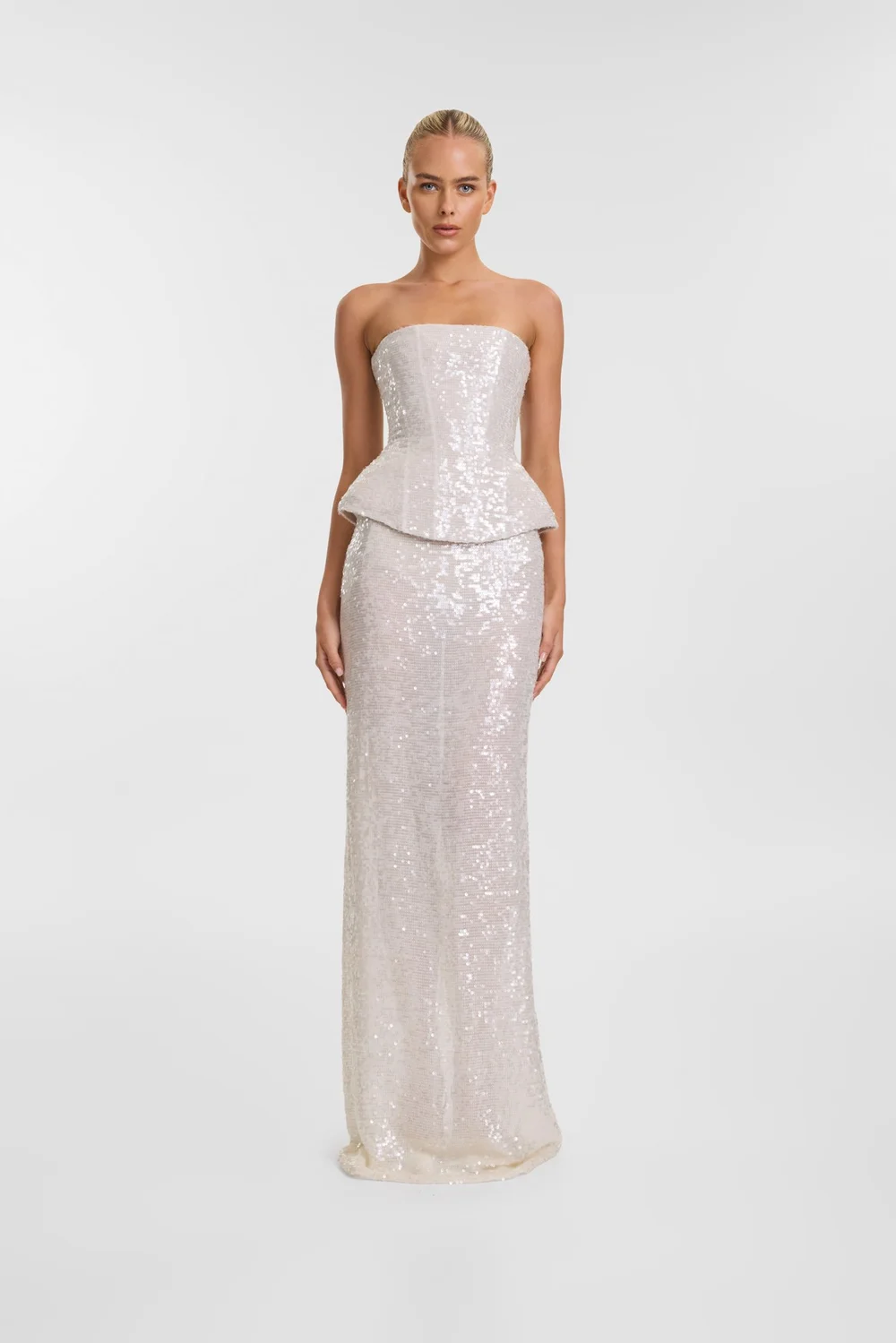 fitted lace wedding dress Ariel Maxi Dress – Flowy Evening Maxi Gown with Soft Silhouette – Qorsage