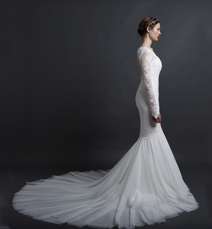 White Wedding Long Dress | Miami fashion Design [ Fashion Gowns ] – BACCIO  by Altamirano