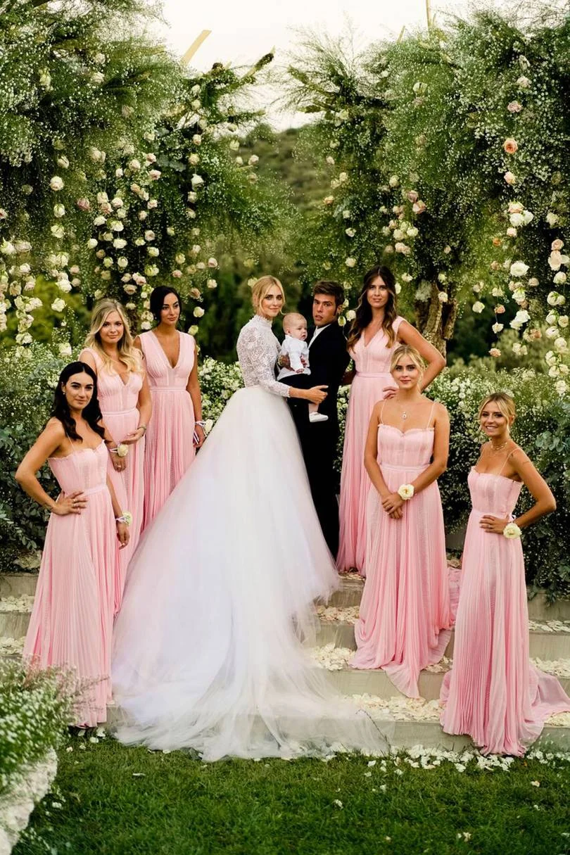 Chiara Ferragni wedding gown celebrity wedding influencing wedding 2018