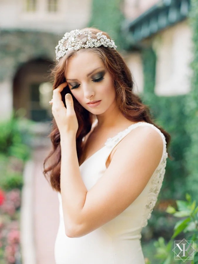 maria elena headpieces crown wedding gown white dress theia wedding gown