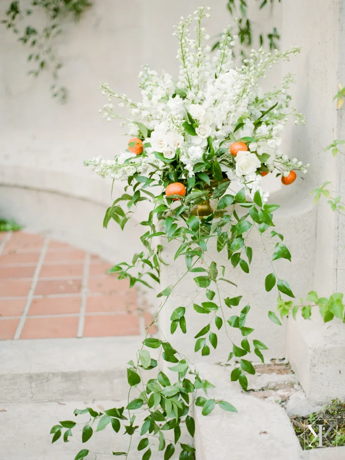 white roses raining roses wedding vendor orlando florist