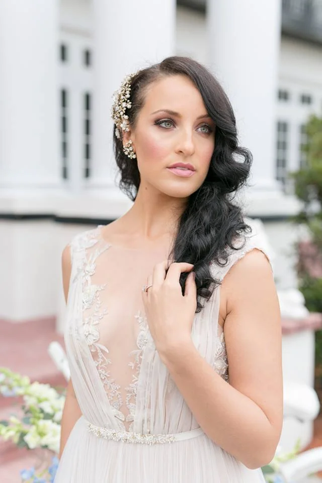 mia zwillinger gown plunging neckline dress