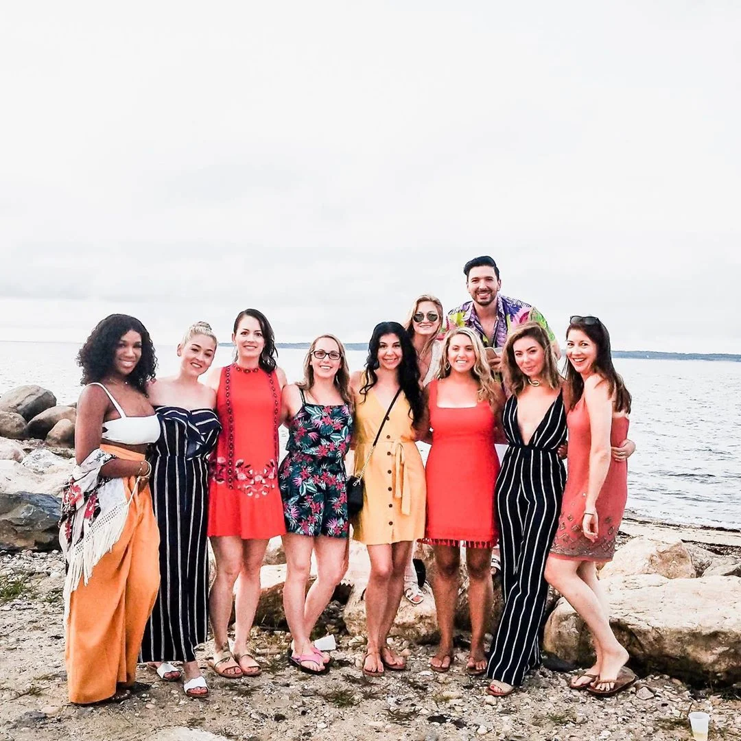 Tali and her best friends on their girls trip to the Hamptons.