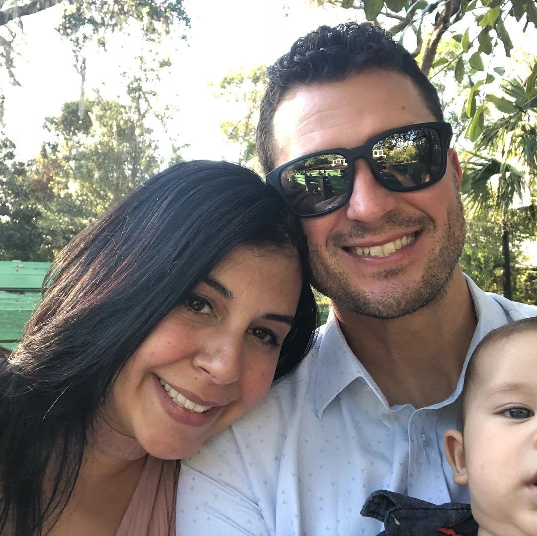 Tali and her husband on a day off.