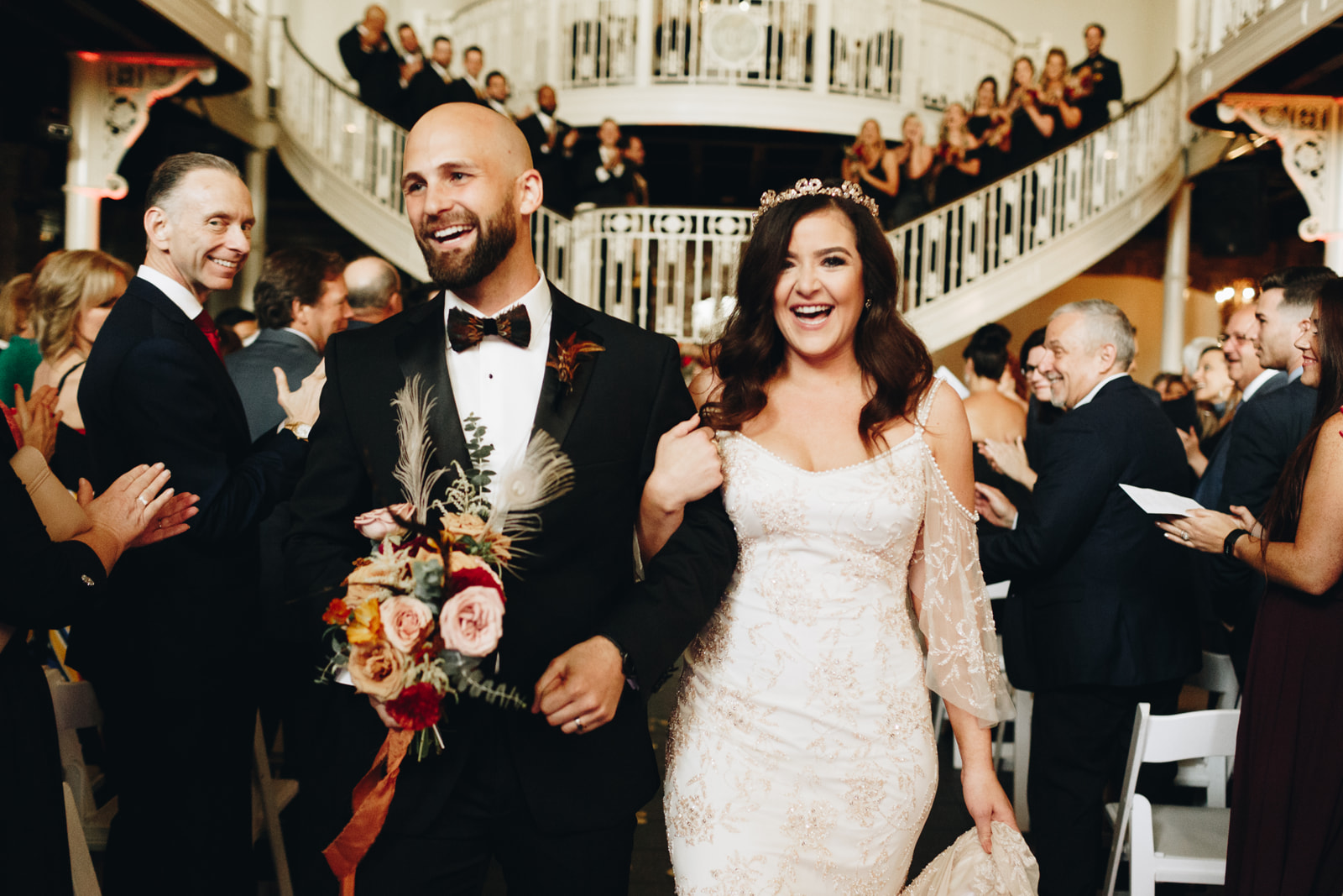 downtown orlando wedding fall colors