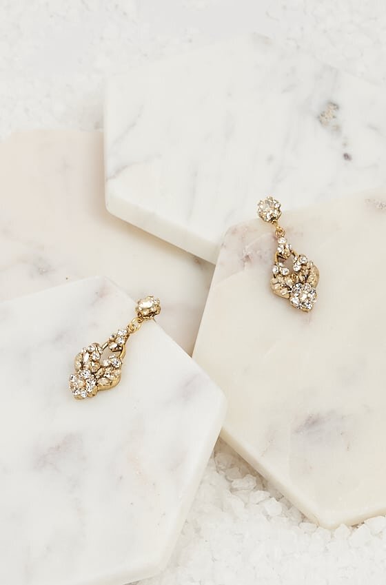 bridal dangle earrings