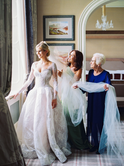 Blue Wedding Veil 