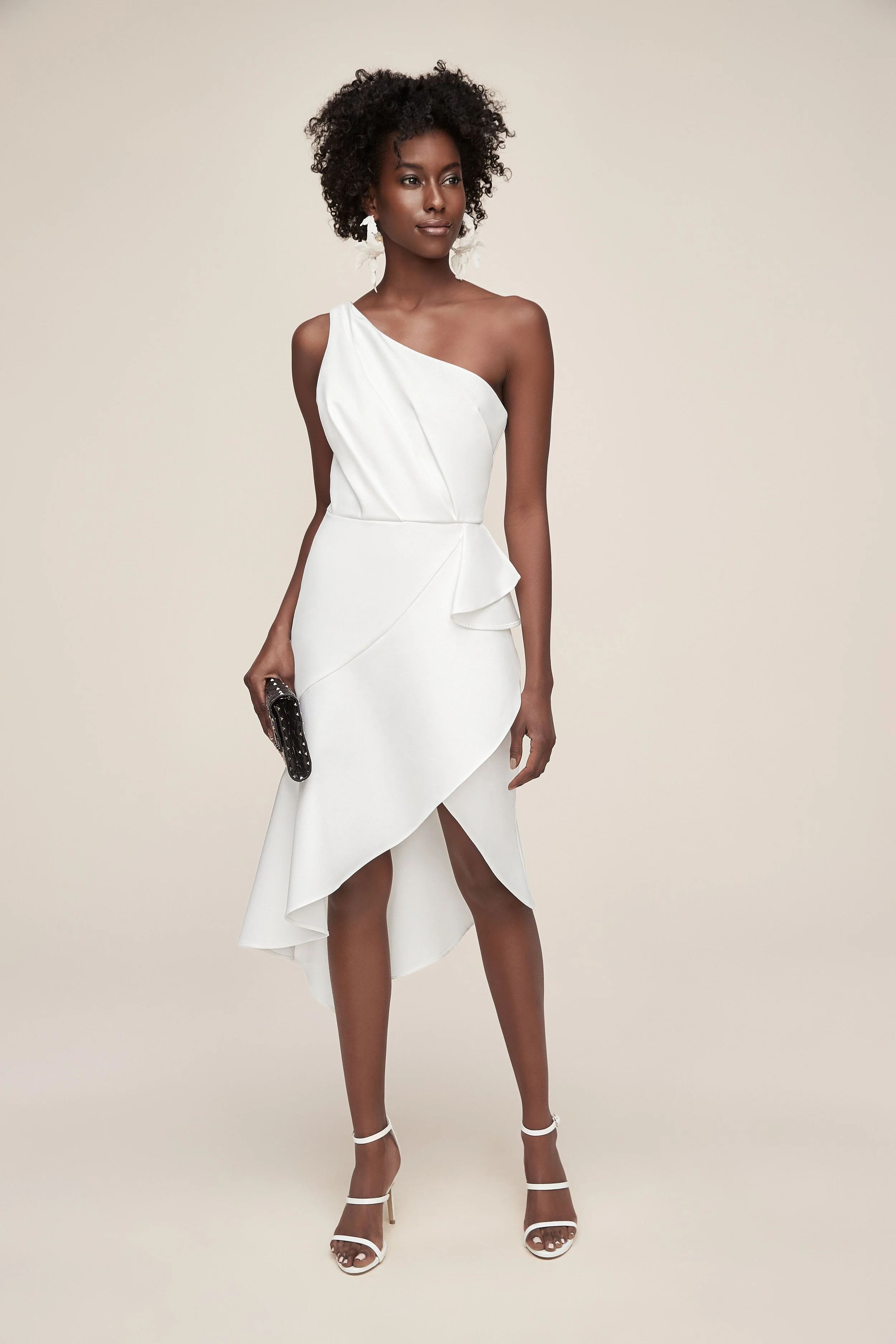 one shoulder rehearsal dinner dress Ariana