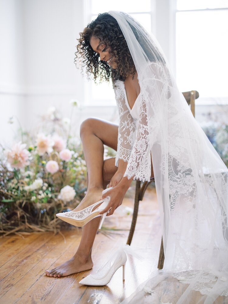 What shoes to wear with a wedding dress
