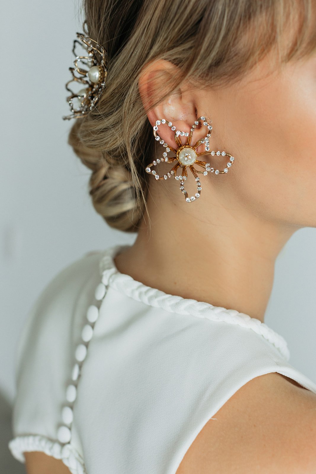 Claudia Teardrop Bridal Earrings | Wink of Pink Shop