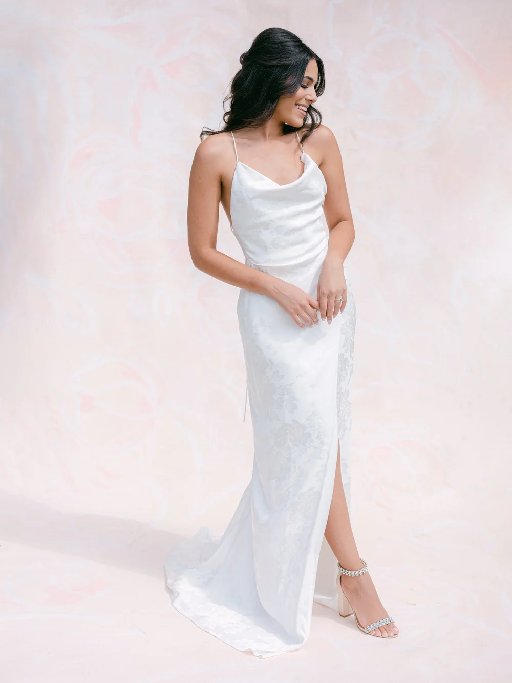 powder blue dress for wedding guest Giselle Blue Silky Maxi Dress