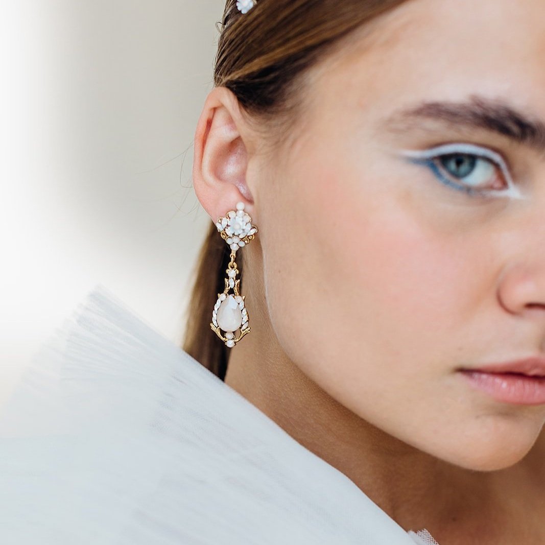 Elegant Mirror earrings by Maria Elena