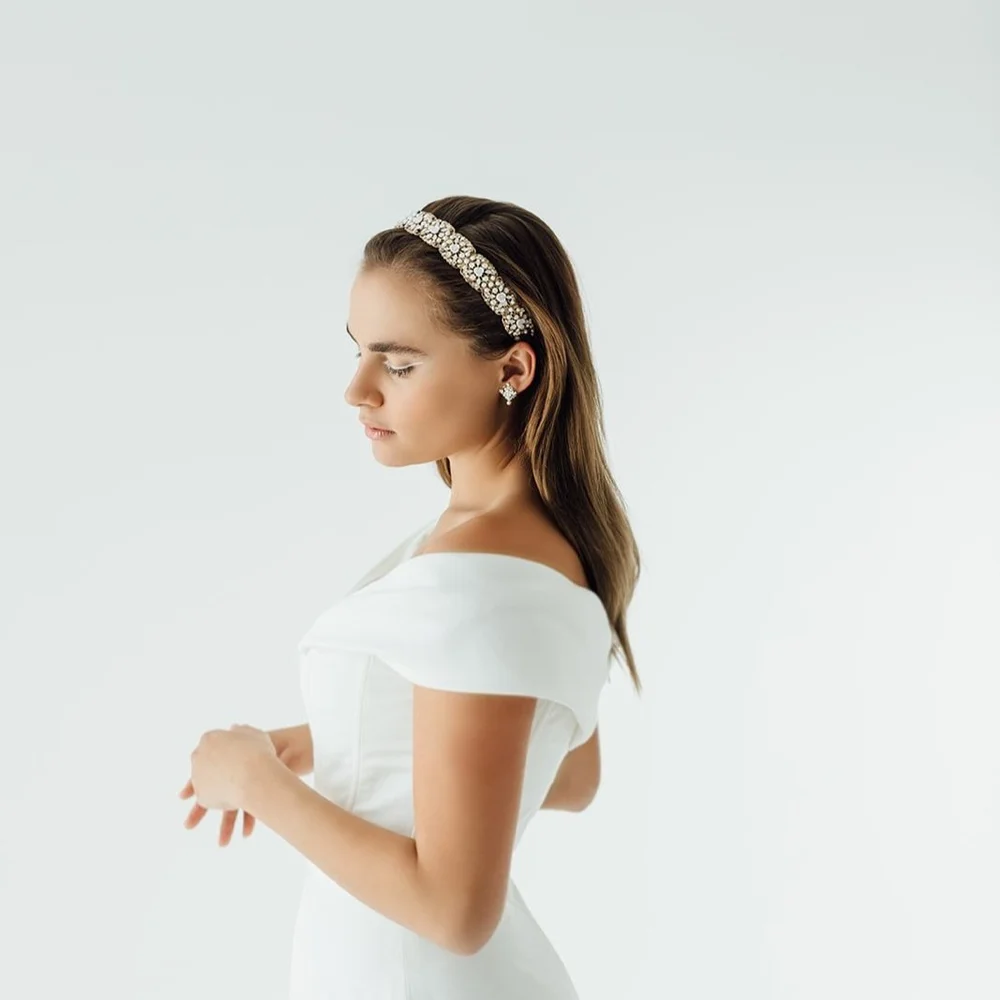 Cole Bridap Headband by Maria Elena Headpieces | The Bridal  display picture 1